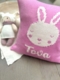 personalized bunny baby pillow