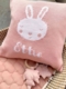 personalized bunny baby pillow