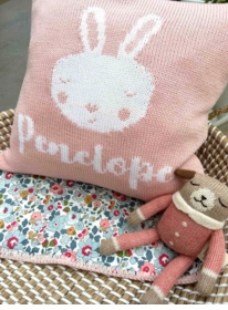 Personalized Bunny Baby Pillow