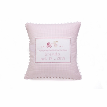 personalized bunny with stroller pillow