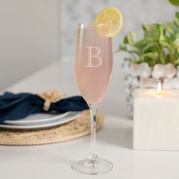 personalized champagne flute set of 4 (glass)