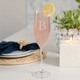 personalized champagne flute set of 4 (glass)