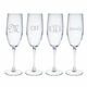 Personalized Champagne Flute Set of 4 (Glass)