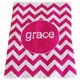 Personalized Chevron Baby Blanket
