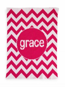 Personalized Chevron Blanket