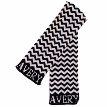 personalized chevron scarf