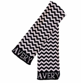 personalized chevron scarf
