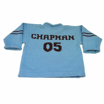 personalized children's varsity sweater