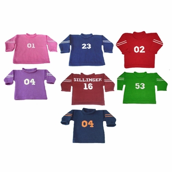 personalized children's varsity sweater