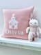 personalized christening baby pillow