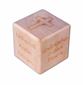 Personalized Christening - Baptism Block