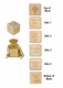 personalized christening - baptism block