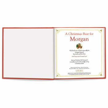 Personalized Christmas Book & Plush Bear Gift Set