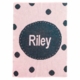 Personalized Perforated Circle & Polka Dots Blanket