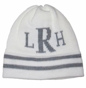 personalized classic stripes & monogram hat