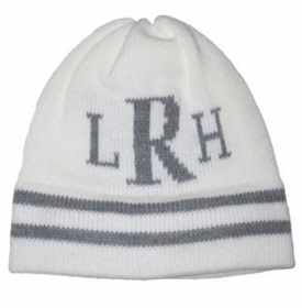 personalized classic stripes & monogram hat