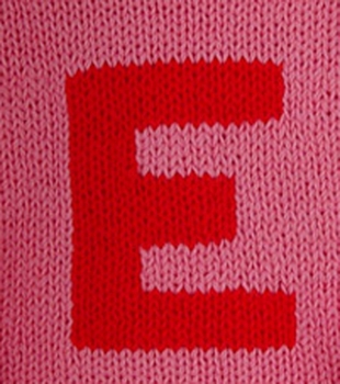 personalized color letter sweater