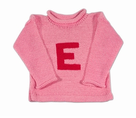 personalized color letter sweater