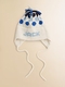 personalized cotton polka dot ear flap hat