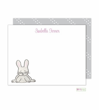 Personalized - Cottontail Flat Notes