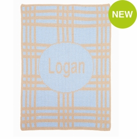 Personalized Crazy for Plaid Blanket