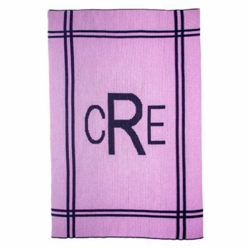 Personalized Cross Border Monogram Blanket