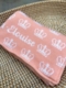 personalized crown baby blanket