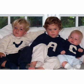 personalized custom letter sweater