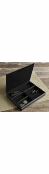Personalized Deluxe Leather Valet