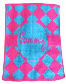 personalized diamonds blanket