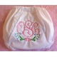 personalized diaper cover with bluebell flowers