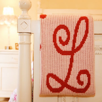 personalized dot custom crib blanket - initials/name