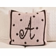 personalized dot custom crib blanket - initials/name