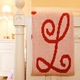 personalized dot custom crib blanket - initials/name