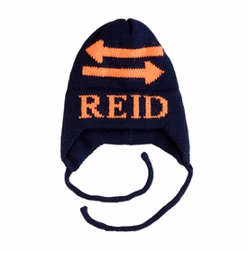 personalized double arrow hat with earflaps