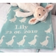 Personalized Duck Baby Blanket