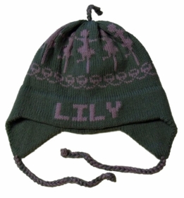 personalized earflap hat - ballerinas