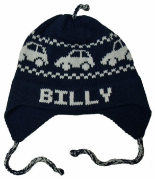 personalized earflap hat - cars