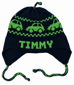 personalized earflap hat - cars