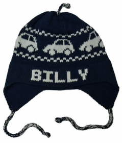 personalized earflap hat - cars