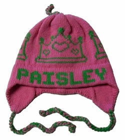 personalized earflap hat - crown
