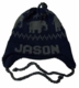 personalized earflap hat - elephants