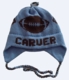 personalized earflap hat - footballs