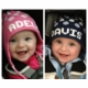 personalized earflap hat - polka dots
