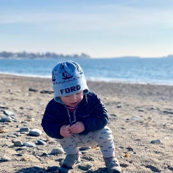 personalized earflap hat - sailboats