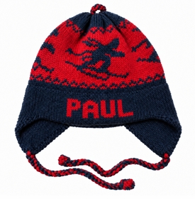 personalized earflap hat - skiers