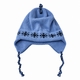 personalized earflap hat - snowflakes monogram