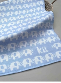 personalized elephant baby blanket