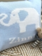 personalized elephant baby pillow