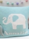 personalized elephant baby pillow